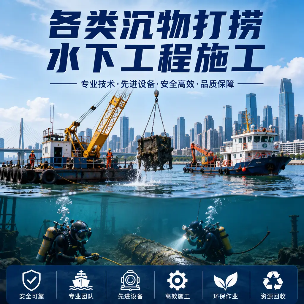 兰考各类沉物打捞，水下工程施工